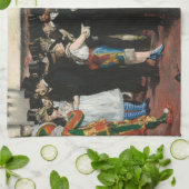Edouard Manet - Masked Ball at the Opera キッチンタオル (折り畳み)