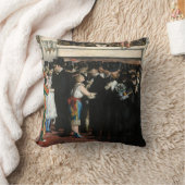 Edouard Manet - Masked Ball at the Opera クッション (ブランケット)