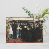 Edouard Manet - Masked Ball at the Opera サンキューカード (スタンド正面)