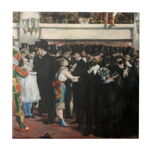 Edouard Manet - Masked Ball at the Opera タイル (正面)