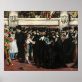 Edouard Manet - Masked Ball at the Opera ポスター (正面)