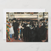 Edouard Manet - Masked Ball at the Opera 招待状 (正面)