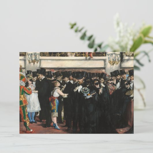 Edouard Manet - Masked Ball at the Opera 招待状 (スタンド正面)