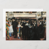 Edouard Manet - Masked Ball at the Opera 招待状 (正面/裏面)