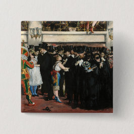 Edouard Manet - Masked Ball at the Opera 缶バッジ