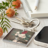 Édouard Manet Peonies in a Vase Acrylic Keychain キーホルダー (正面右)