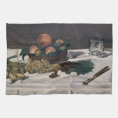 Edouard Manet - Still Life, Fruits on a Table キッチンタオル (横)