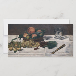 Edouard Manet - Still Life, Fruits on a Table サンキューカード