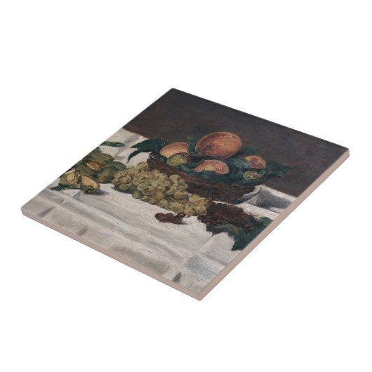 Edouard Manet - Still Life, Fruits on a Table タイル (側面)