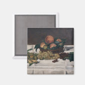 Edouard Manet - Still Life, Fruits on a Table マグネット (正面/裏面)
