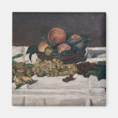 Edouard Manet - Still Life, Fruits on a Table マグネット (正面)