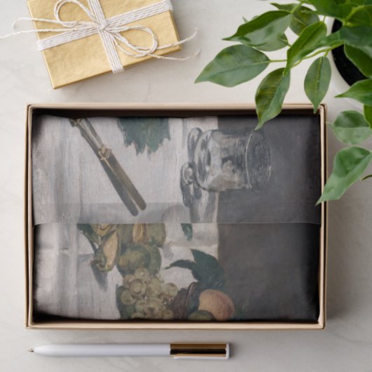 Edouard Manet - Still Life, Fruits on a Table 薄葉紙 (ギフト)