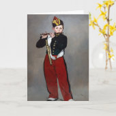 Edouard Manet - The Fifer / Young Flutist カード (黄色い花)