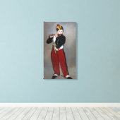 Edouard Manet - The Fifer / Young Flutist キャンバスプリント (インサイチュ (ウッドフロア))