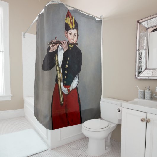 Edouard Manet - The Fifer / Young Flutist シャワーカーテン (インサイチュ)