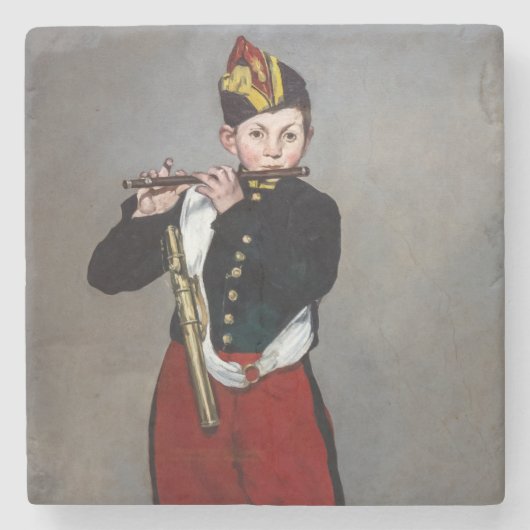 Edouard Manet - The Fifer / Young Flutist ストーンコースター (正面)