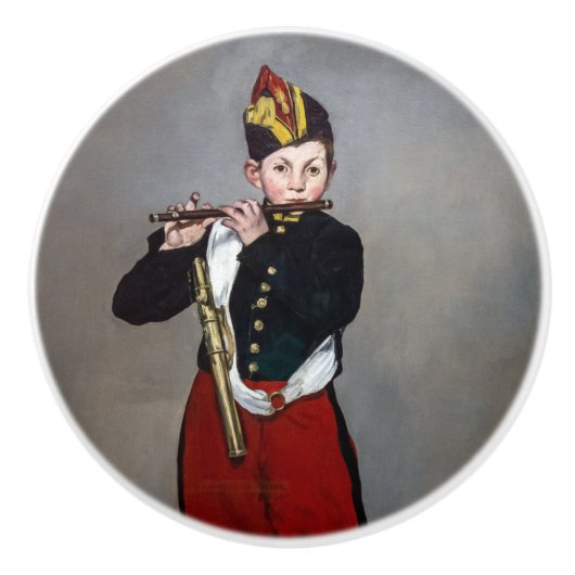 Edouard Manet - The Fifer / Young Flutist セラミックノブ (正面)