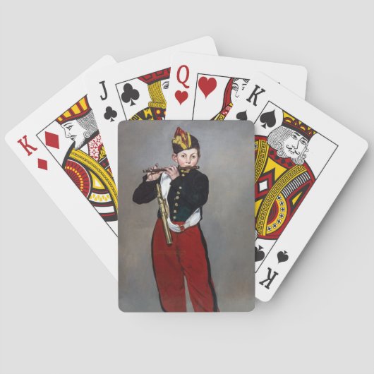 Edouard Manet - The Fifer / Young Flutist トランプ (裏面)