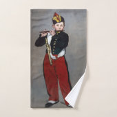 Edouard Manet - The Fifer / Young Flutist バスタオルセット (ハンドタオル)
