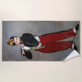 Edouard Manet - The Fifer / Young Flutist ビーチタオル (正面)