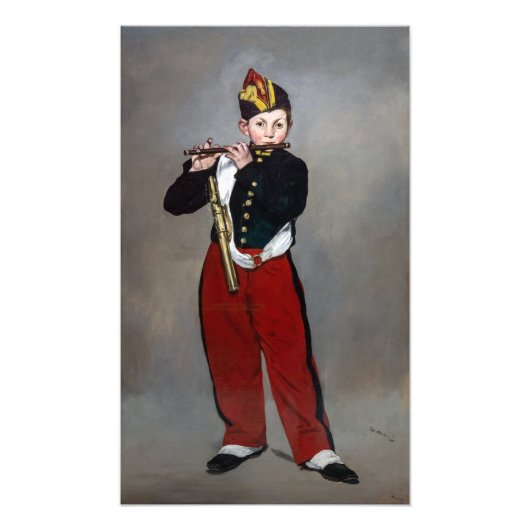 Edouard Manet - The Fifer / Young Flutist フォトプリント (正面)