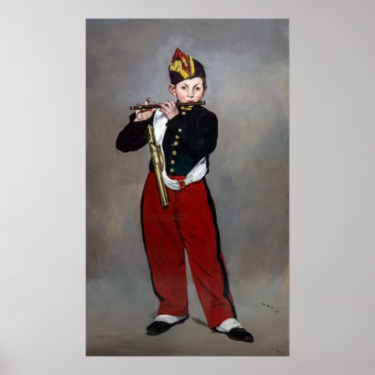 Edouard Manet - The Fifer / Young Flutist ポスター (正面)
