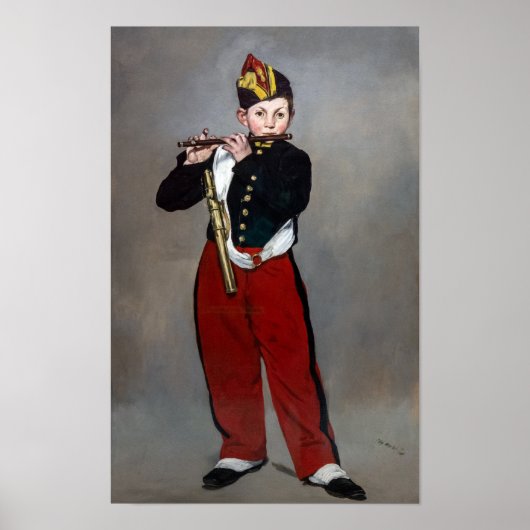 Edouard Manet - The Fifer / Young Flutist ポスター (正面)