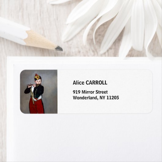 Edouard Manet - The Fifer / Young Flutist ラベル (インサイチュ)