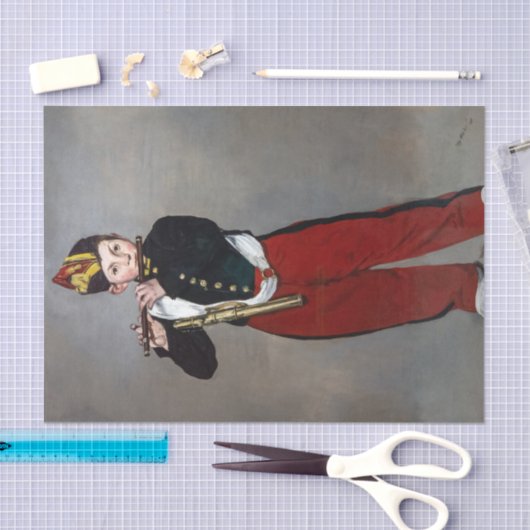 Edouard Manet - The Fifer / Young Flutist 薄葉紙 (クラフト)