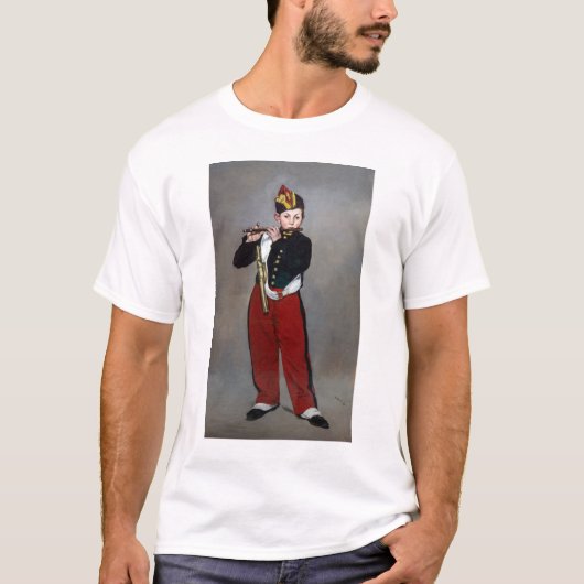 Edouard Manet - The Fifer / Young Flutist Tシャツ (正面)