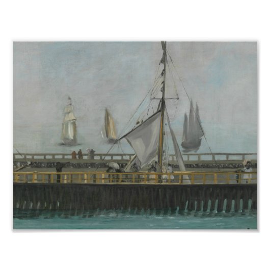 Edouard Manet - The Jetty of Boulogne-sur-Mer フォトプリント (正面)