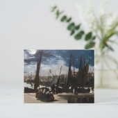 Edouard Manet - The Port of Bourne by Moonlight ポストカード (スタンド正面)