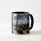 Edouard Manet - The Port of Bourne by Moonlight マグカップ (正面右)
