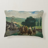 Edouard Manet - The Races at Longchamp アクセントクッション (裏面)