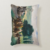 Edouard Manet - The Races at Longchamp アクセントクッション (正面(垂直))