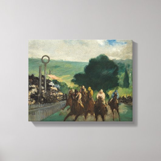 Edouard Manet - The Races at Longchamp キャンバスプリント (正面)