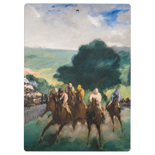 Edouard Manet - The Races at Longchamp クリップボード (裏面)