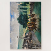 Edouard Manet - The Races at Longchamp ジグソーパズル (縦)