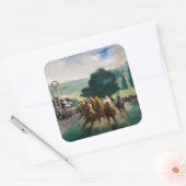 Edouard Manet - The Races at Longchamp スクエアシール (封筒)