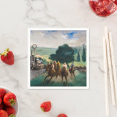 Edouard Manet - The Races at Longchamp スタンダードカクテルナプキン (インサイチュ)