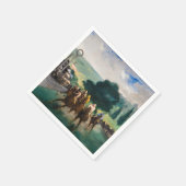 Edouard Manet - The Races at Longchamp スタンダードカクテルナプキン (角)