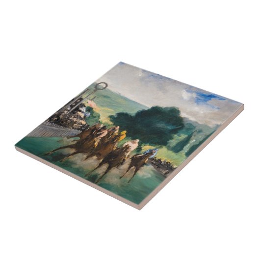 Edouard Manet - The Races at Longchamp タイル (側面)