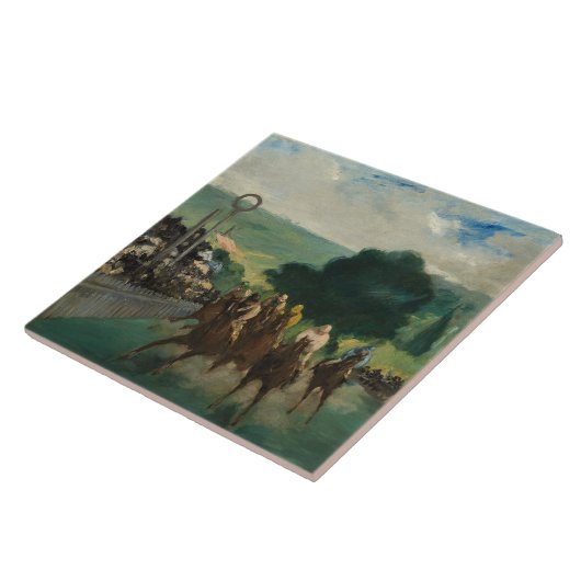 Edouard Manet - The Races at Longchamp タイル (側面)