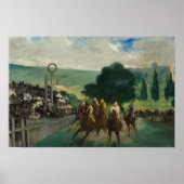 Edouard Manet - The Races at Longchamp ポスター (正面)