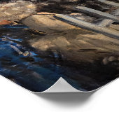 Edouard Manet - The Races at Longchamp ポスター (角)