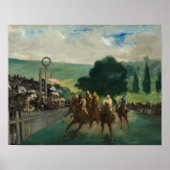 Edouard Manet - The Races at Longchamp ポスター (正面)