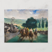 Edouard Manet - The Races at Longchamp ポストカード (正面)
