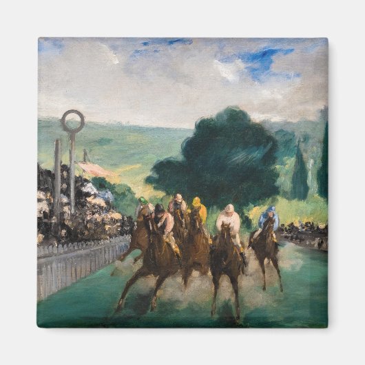 Edouard Manet - The Races at Longchamp マグネット (正面)