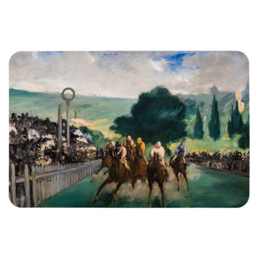 Edouard Manet - The Races at Longchamp マグネット (横)