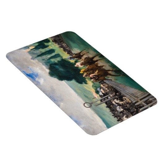 Edouard Manet - The Races at Longchamp マグネット (右側)